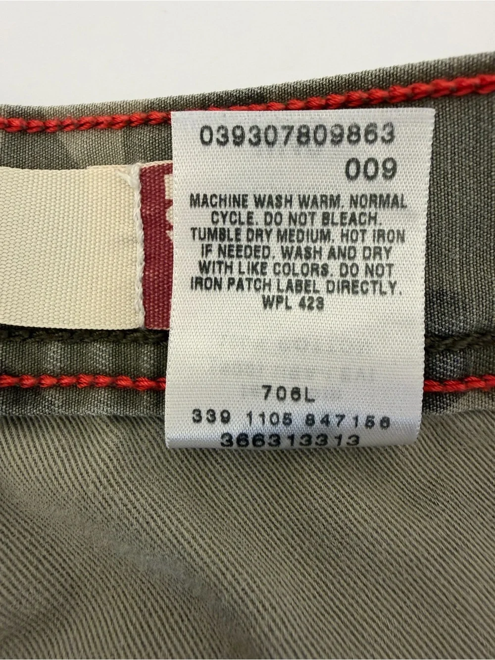 Levi's Men's Workwear Camo Cargo Shorts Baggy Heavyweight Size 40